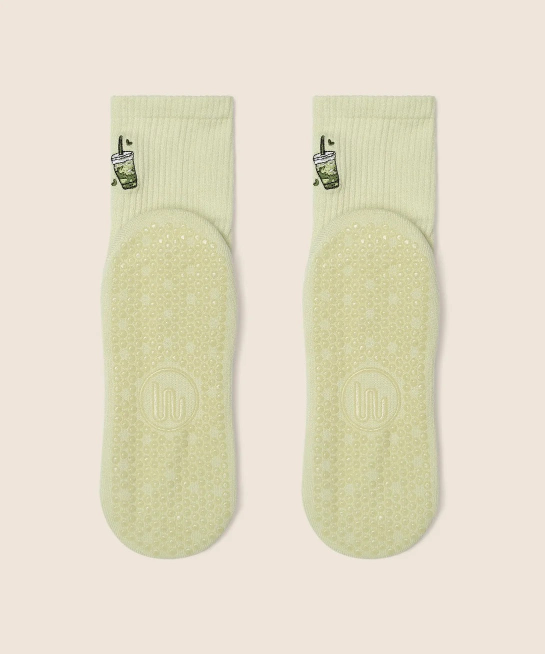Moveactive Crew Matcha Grip Socks