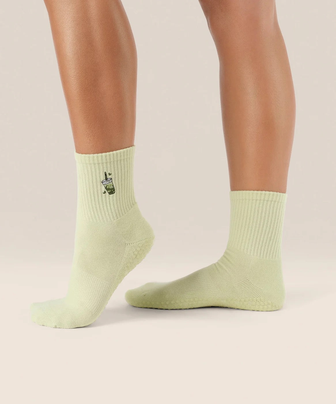 Moveactive Crew Matcha Grip Socks